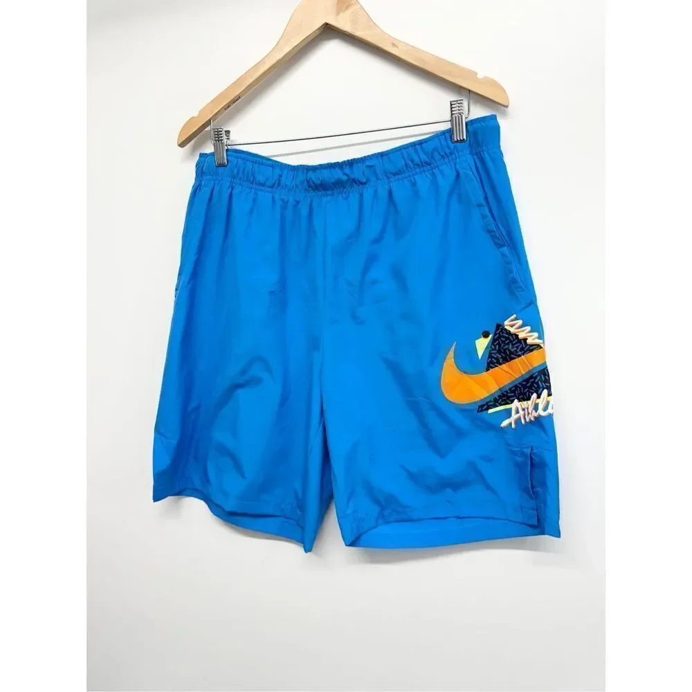Nike‎ Men’s Graphic Training Shorts Blue Size Large Bermuda